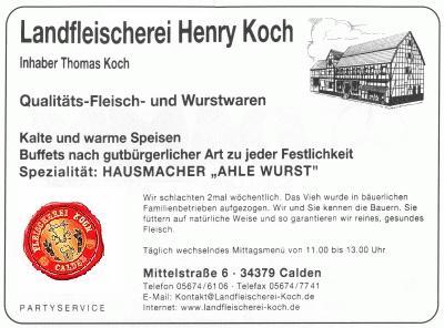 Landfleischerei Henry Koch, Calden