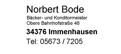 B�ckerei Bode, Immenhausen