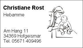 Christiane Rost, Hebamme, 34369 Hofgeismar