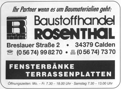 Baustoffhandel Rosenthal, Calden